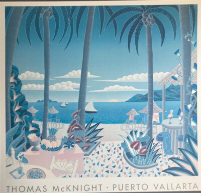 Vintage Artist Thomas McKnight Puerto Vallarta Collectible 1990's