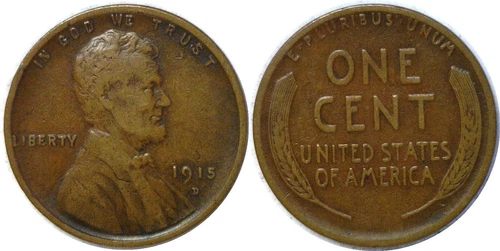 1915-D Lincoln Wheat Cent VF