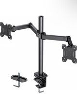 Soporte Para Monitor Doble, Totalmente Ajustable Para Pantalla De 13-17 Pulgadas