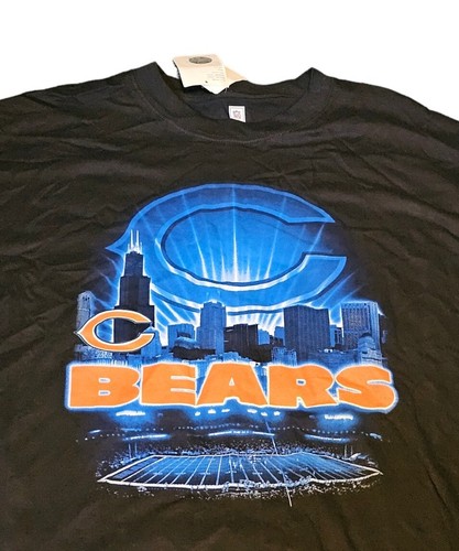 NEW NFL Chicago Bears Retro Graphic Tee Soldier Field Skyline Mens Size XL - Picture 2 of 6