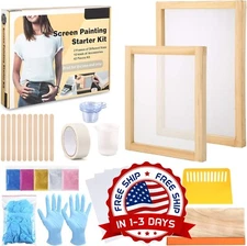 Kit De Serigrafia De 42 Piezas Que Incluye Luz De Serigrafia De Exposicion NUEVO