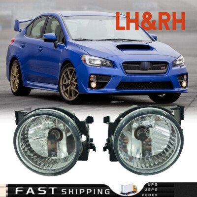 For 2008-2014 Subaru Outback /Legacy /Impreza /WRX STI Fog Lights W/ Bulbs Pair
