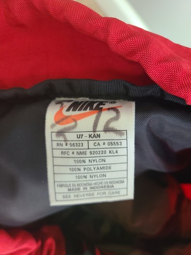 Mochila táctica de colección años 90 RARA NIKE roja blanca etiqueta paracaídas - Imagen 14 de 17
