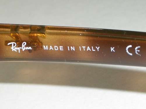 RAY-BAN RB4115 GLOSSY TORTOISE B15 BROWN SLEEK PREDATORS WRAP SUNGLASSES w/CASE - Picture 6 of 8