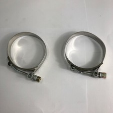 Two Ss T-bolt Clamp Clamp Size Range 80mm-86mm For 3 I.d. Silicone Hose