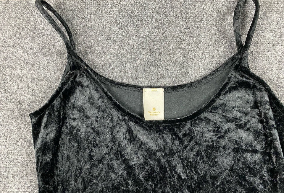 Vestido De Colección Victoria Secret Gamuza Look Largo Tirantes Damas XS Negro Halloween Foto 2 de 4