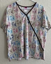 The Wonderful World Of Disney Tinkerbell Scrub Top XL