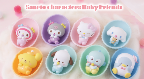 Bandai SANRIO CHARACTERS BABY FRIENDS Figure toy 2024 Complete Set of 8 - Picture 2 of 24
