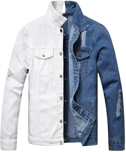 LZLER Jean Jacket for Men,Separable 