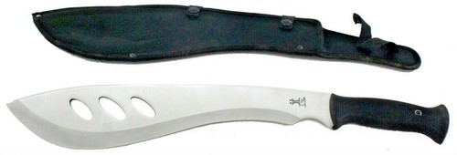 Machete Bush Survival Knife 36cm Blade Rubber Grip Nylon Sheath Camp Fish Hiking - Picture 2 of 12