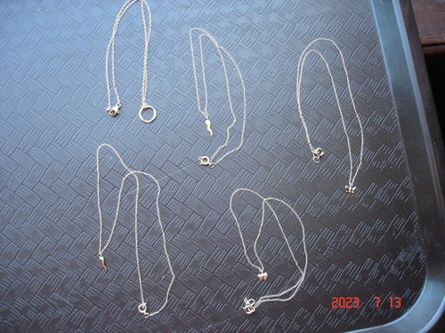 Real Cute Young Ladies First 12K Gold Filled Necklace / 4 Designs To Choose From