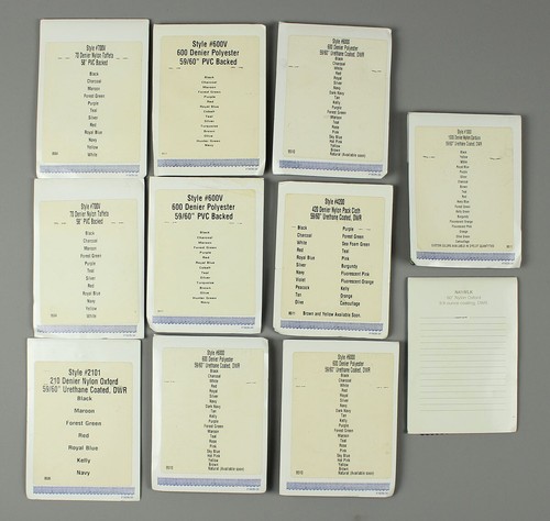 Fabric Book Color Swatches, Nylon & Polyester, Midwest Mills, Busch & Associates - Picture 4 of 8