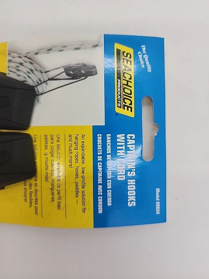 Seachoice Marine Products Captain's Hooks with Cord 89934 - Image 3 of 4