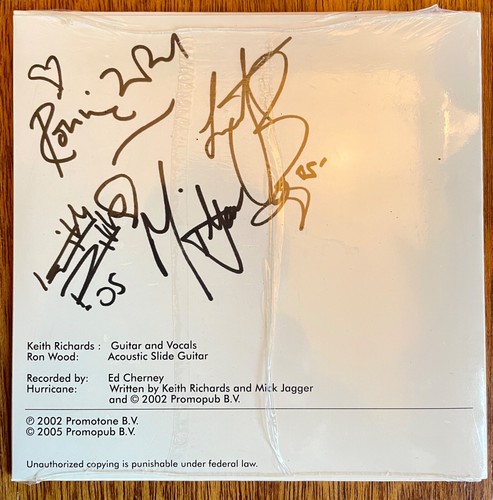 The Rolling Stones 2005 Hurricane single Red Cross Katrina Keith Richards New - Picture 2 of 2