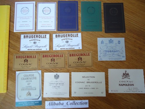 LOT 15 ETIQUETTES BRUGEROLLE COGNAC EAU DE VIE CHAMPAGNE ALCOOL NAPOLEON 2 - 第 1/4 張圖片