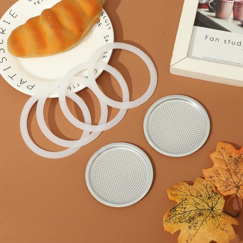 Universal 4Pcs Silicone Gasket Seals Non-toxic 2 Pcs Filter Home Elastic New - Picture 3 of 66