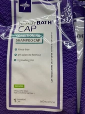 Lot of 5 - Medline ReadyBath Rinse-Free Shampoo Cap with Conditioner 2025