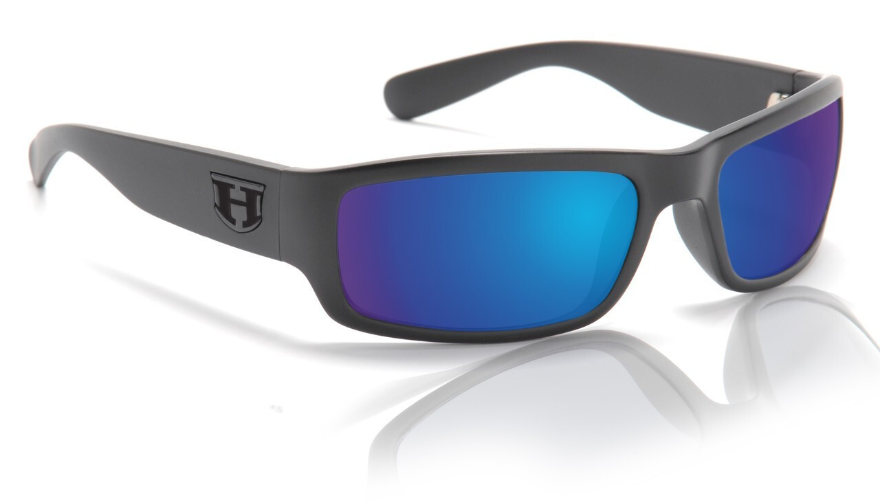 Hoven Highway Sunglasses Black on Black Tahoe Blue Polar 129972