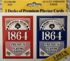2 Decks Goldfield Nevada 1864 Premium Poker Playing Cards - Standard Size - NEW