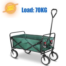 COSTWAY Garden Wagon Outdoor Children Trolley Cart Kids Trailer Pull Along Transport Heavy Duty COSTWAY Garden Wagon Outdoor Children Trolley Cart Kids Trailer Pull Along Transport Heavy Duty