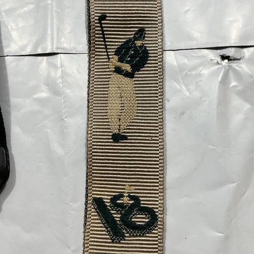 GOLFER 18th Hole BEIGE GREEN BLACK SUSPENDERS Braces Silk Clip-on Germany OS Dad - Picture 8 of 18
