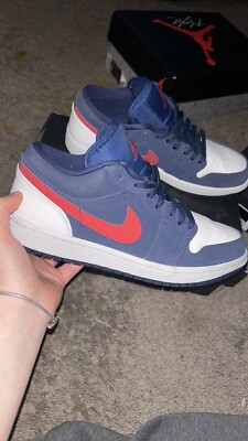 air jordan 1 low se midnight navy university red