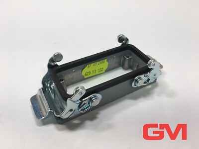 Harting Anbaugehäuse 09300160301 bulkhead mounted housing Han 16B-AGG-QB Han B