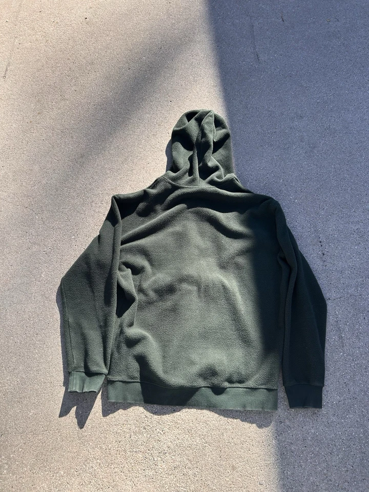 RVCA Letterman Hoodie Men’s Dark Green Fleece Pullover Sweatshirt Varsity Size M - Image 4 of 4