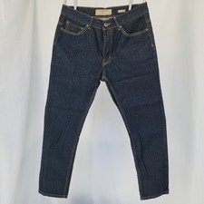 Vintage Genes 1891 Jeans Mens 34X30 Blue Dark Wash Slim Straight Denim