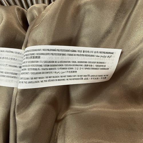 Abercrombie & Fitch Jacket Women’s L Vegan Leather Cropped Taupe Bomber Neutral - Bild 7 von 11