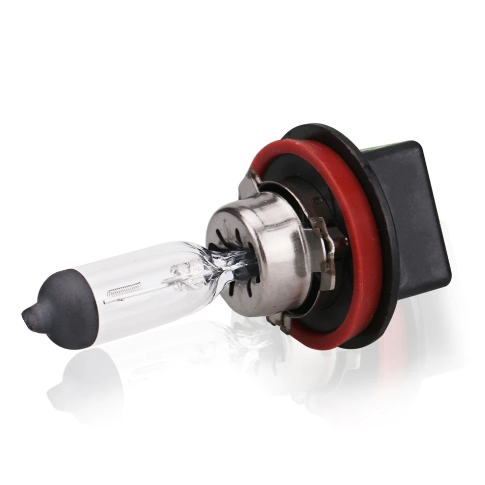 2x H11 Halógeno 55W 12V Luz Baja Faro Coche Niebla/Conducción DRL Bombillas Vidrio Transparente Foto 4 de 4