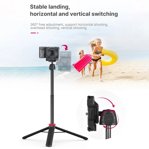 Mini Treppiede Selfie Stick – Flessibile, Testa a Sfera 360°, Clip per Telefono - Foto 4 di 6