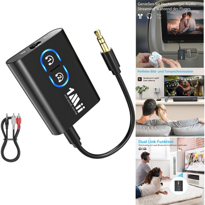 Bluetooth 5 3 Sender Empfänger ML300 Dual Link aptX Low Latency 3 5