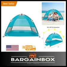 Lightweight Windproof Beach Cabana - 2-3 Person Sunshade with Mesh Ventilation