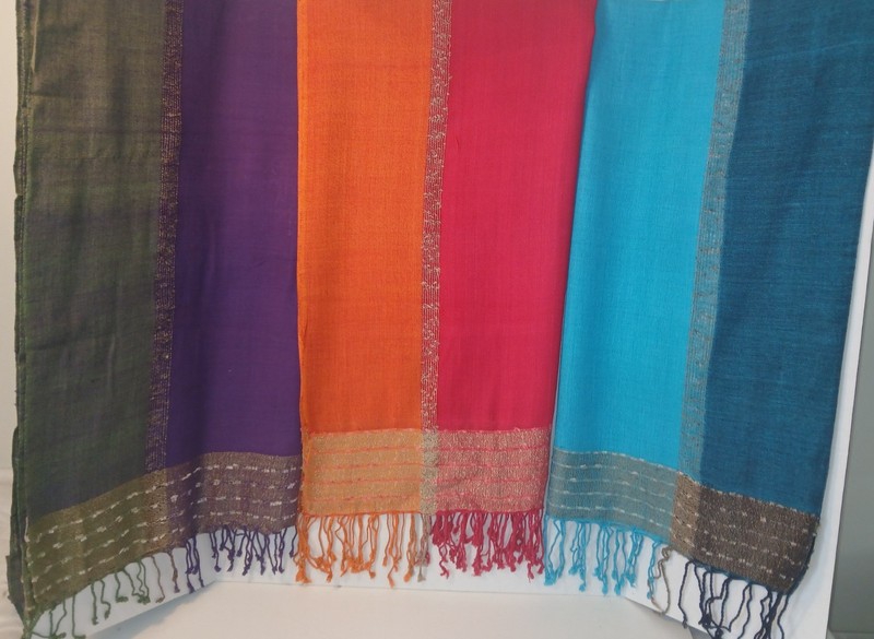 3 scarfs  34" x 68"