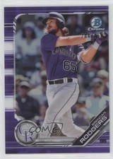 2019 Bowman Chrome Prospects Purple Refractor Brendan Rodgers Rookie RC 08qv
