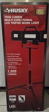 Husky 7000 Lumen Multi-Directional LED Light Tripod - Black