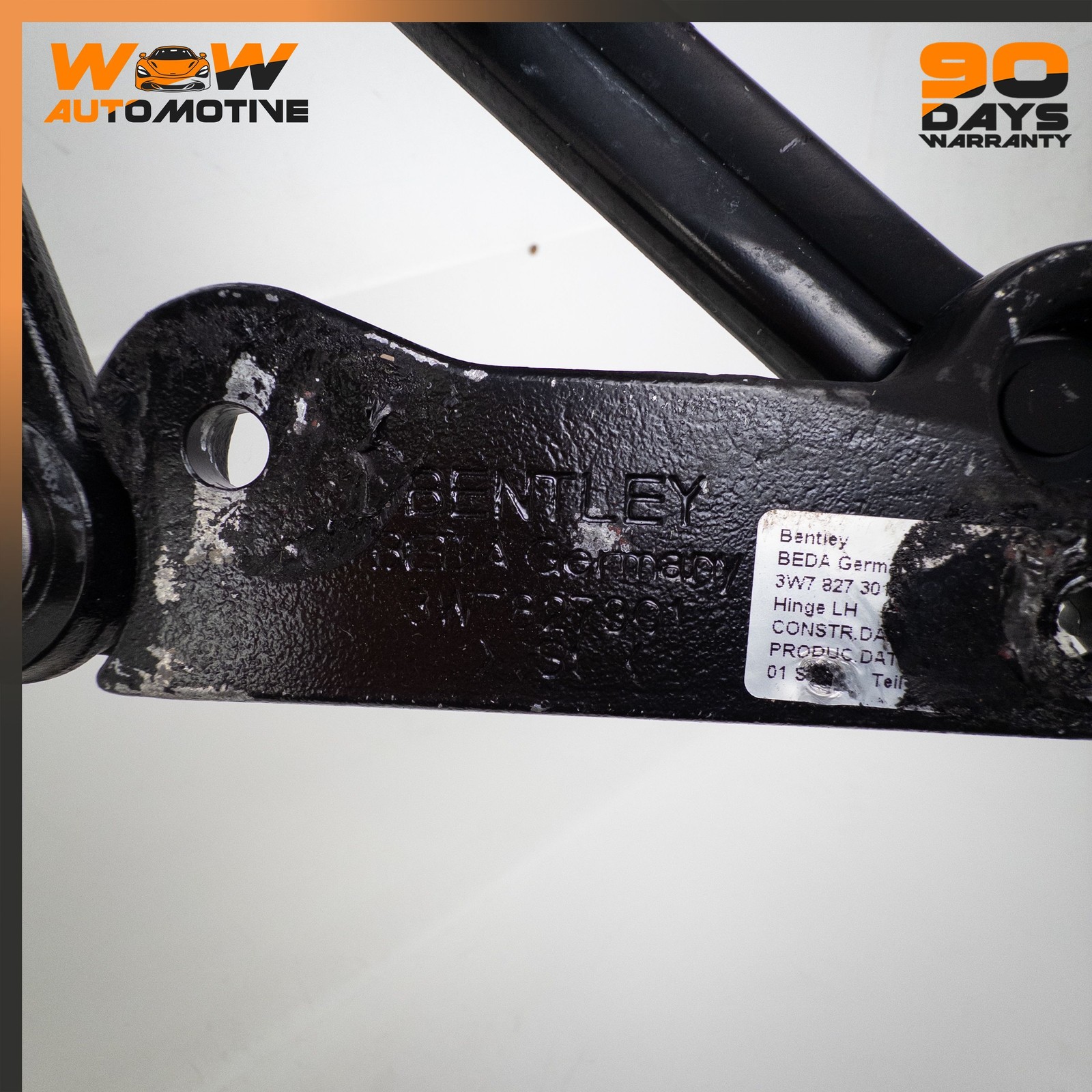 Bentley Continental GT Speed 2007-2011 Rear Right Engine compartment lid hinges Set Black