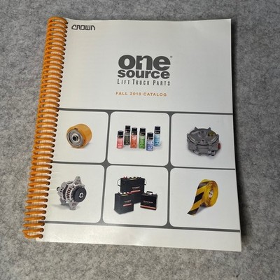 Crown One Source Lift Truck Parts Fall 2018 Catalog Book