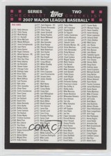 2007 Topps Checklists Red Series Two Checklist (Base 331 Opening Day) #2-1 1b9b
