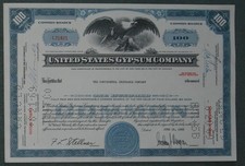 United States Gypssum Company 1966 100 akcji