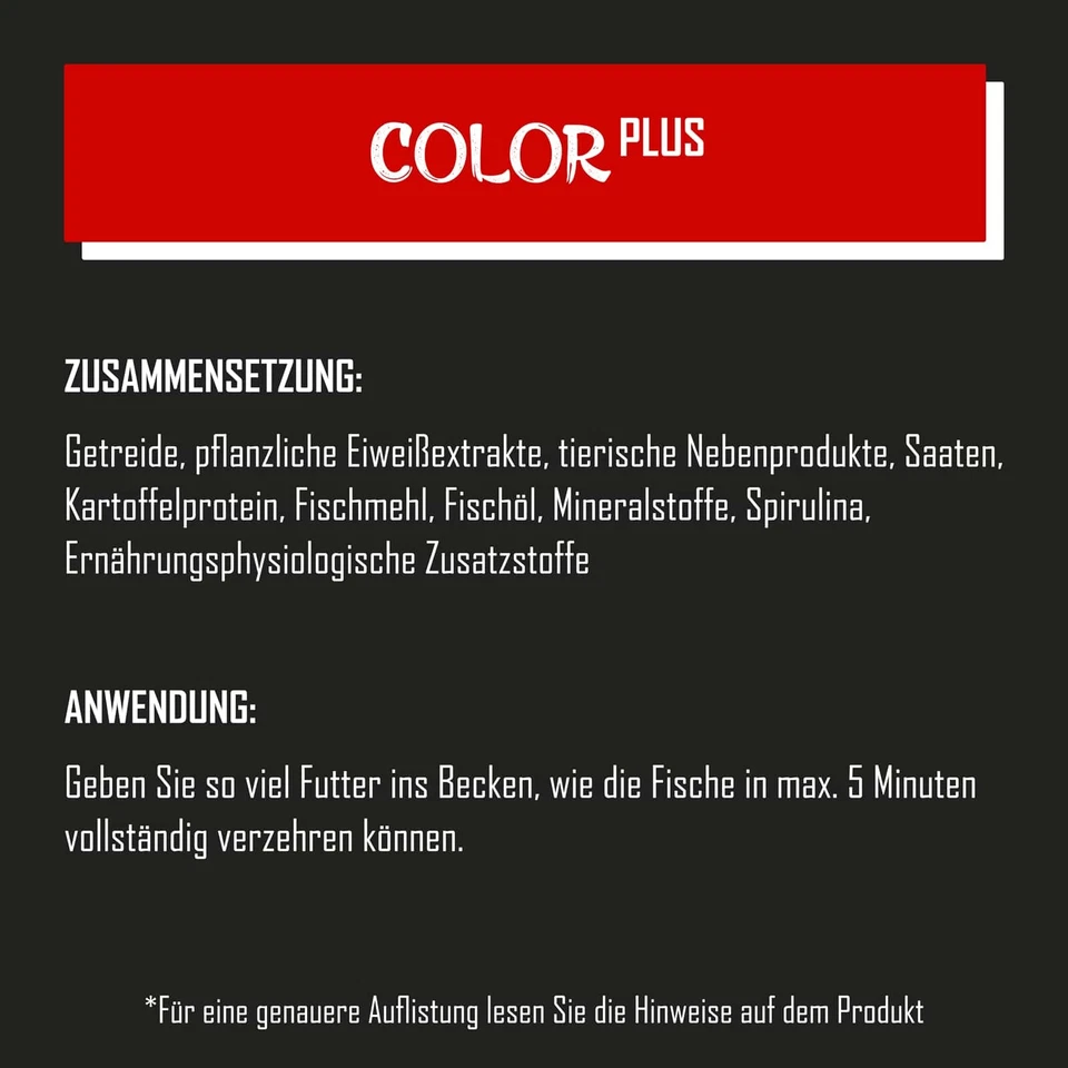 Koifutter TANOSHI Color Plus 5 kg / 3mm 6mm ab 10°C Koi Farbfutter mit Spirulina - Bild 4 von 4