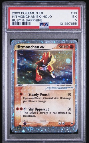 Hitmonchan ex graded PSA 5 for sale on eBay