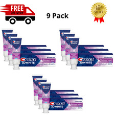 9 Pack Crest 3D White Advanced Teeth Whitening Toothpaste Radiant Mint 2.4oz 1.41 per gallon