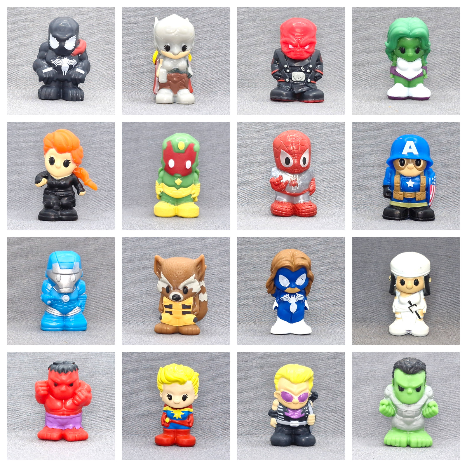 OOSHIES Marvel - Selection B - Hulk, Thanos, Spider-Man, Capt Marvel - CHOOSE
