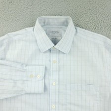 Charles Tyrwhitt Shirt Mens 16 36/37 White Check Non Iron Jermyn Street London