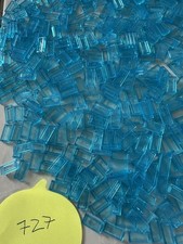 LEGO Glas Fliesen Wasser Transparent Blau 727 Stück !!!  Im original LEGO Becher