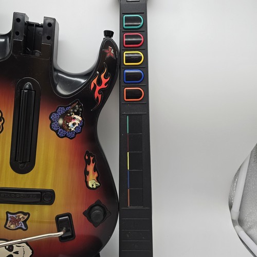 Guitar Hero Gitarre Nintendo Wii Red Octane Sunburst mit Gurt getestet Gaming selten - Bild 8 von 14