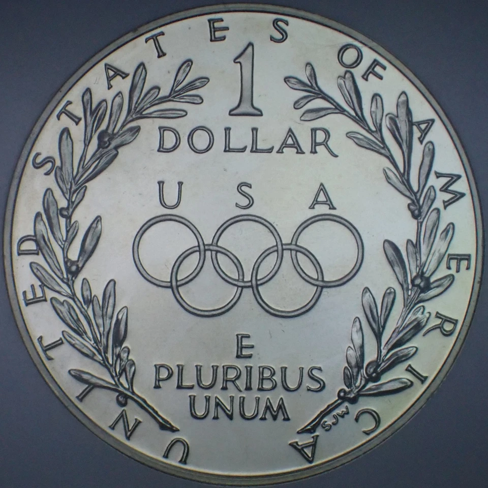 [151] 1988-S SEOUL OLYMPIAD Silver USA $1 Dollar NGC Proof 69 Ultra Cameo - Image 2 of 4