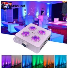 White 4x18W RGBWA UV Battery Powered Wireless DMX Par Can DJ Uplighting Up Light